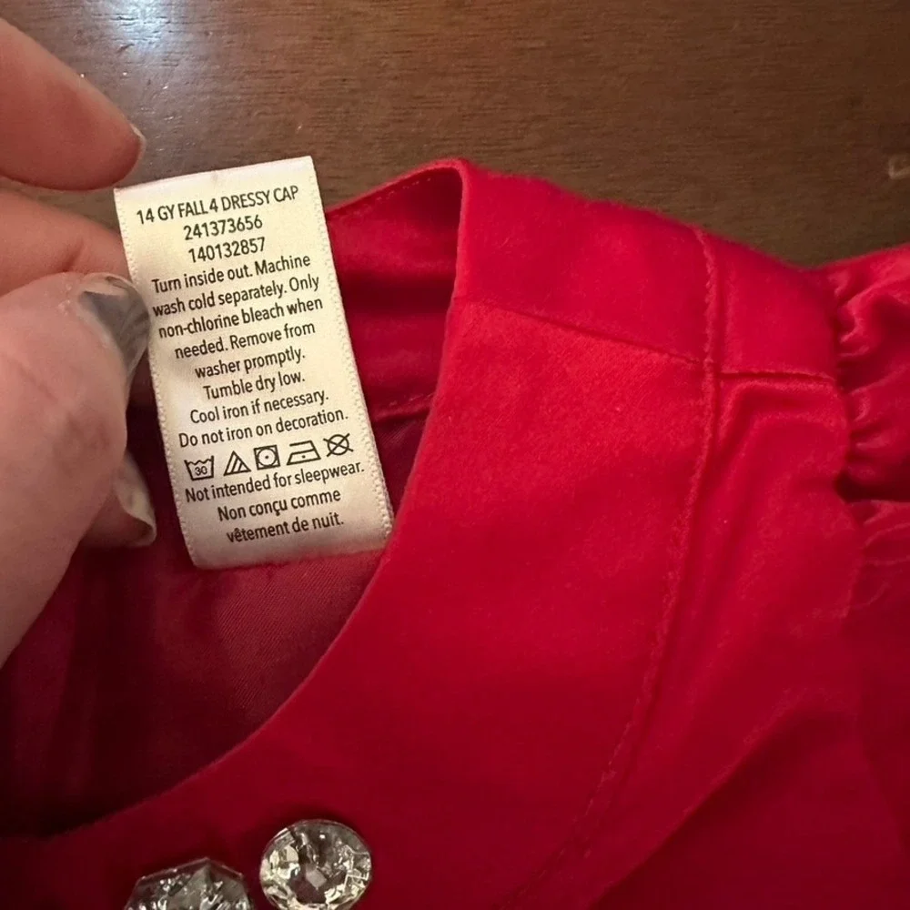 Gymboree red satiny